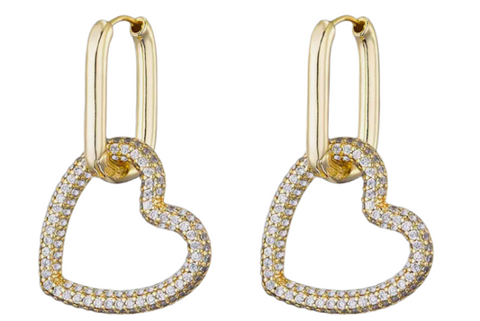 Heart Link Earrings