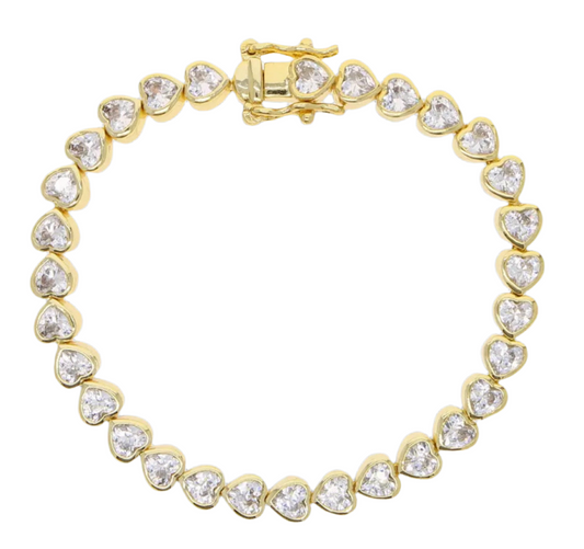 Heather Heart Bracelet