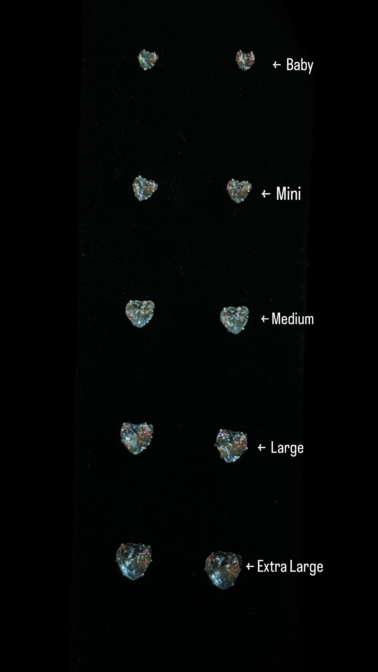 Iced Out Heart Earrings