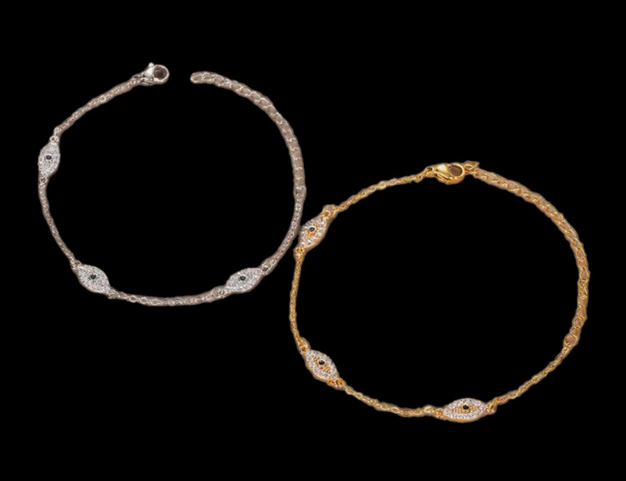 Iced out Evil Eye Bracelet