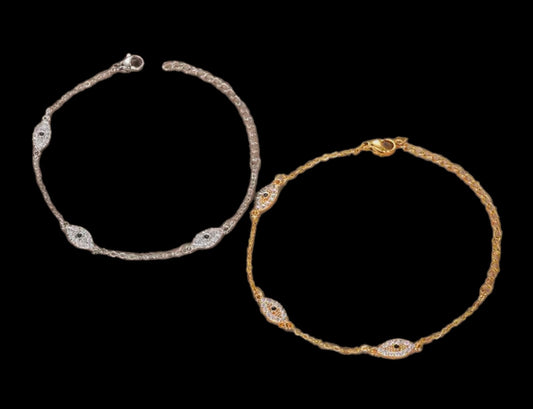 Iced out Evil Eye Bracelet