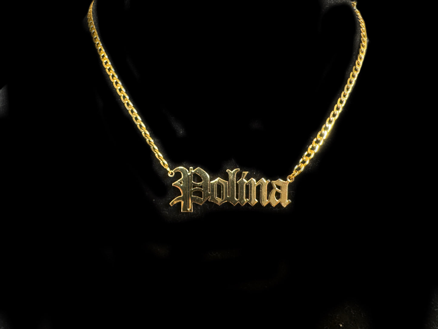 Valentina Nameplate Necklace