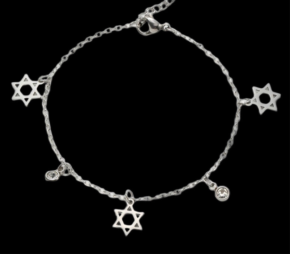 Jewish Star Charm Bracelet